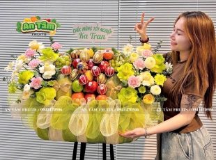 Review khóa học đào tạo giỏ quà trái cây 1 kèm 1 tại An Tâm Fruits Thủ Đức.