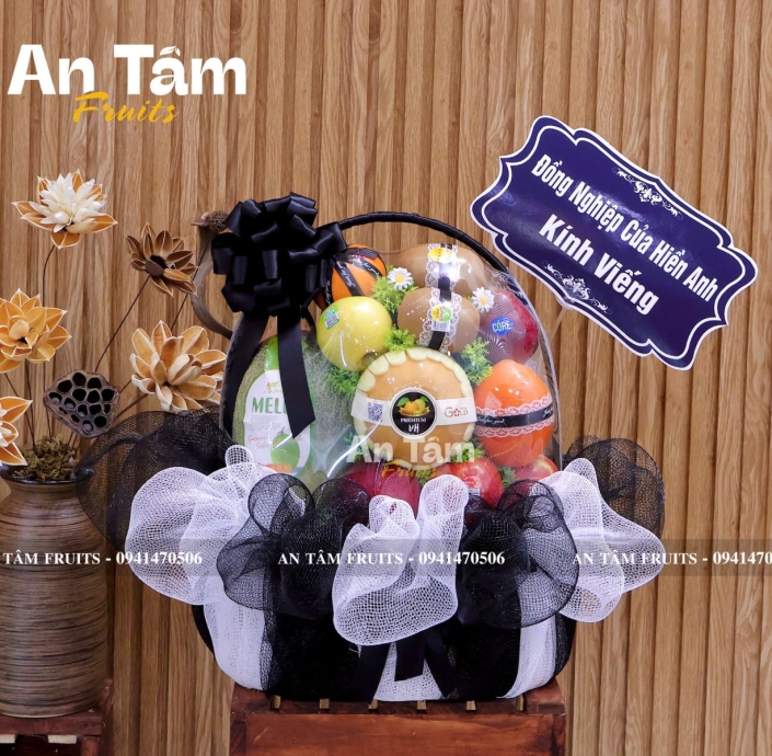 GIỎ TRÁI CÂY CHIA BUỒN ĐÁM TANG