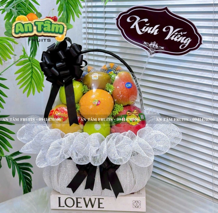 GIỎ TRÁI CÂY NHỎ ĐI ĐÁM TANG