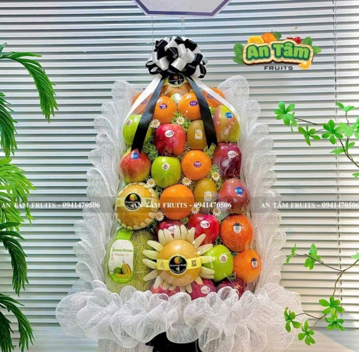 THÁP TRÁI CÂY KÍNH VIẾNG CAO 1M 