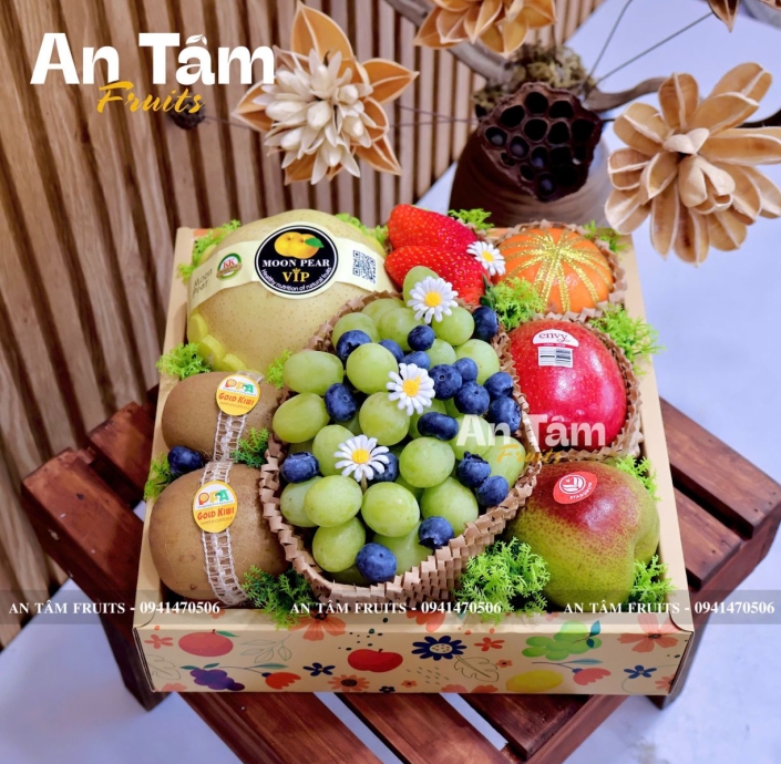 HỘP TRÁI CÂY FORM VUÔNG LÀM QUÀ TẶNG 