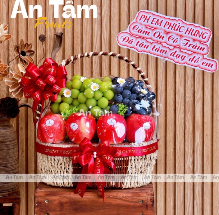 GIỎ TRÁI CÂY ĐƠN GIẢN KHÔNG LƯỚI CHO MỌI DỊP 