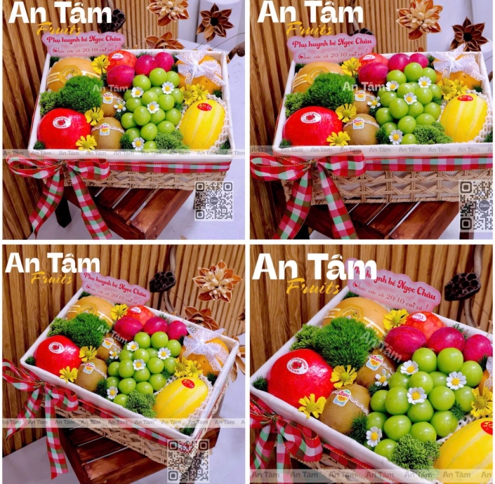 KHAY TRÁI CÂY MIX TRÁI VINTAGE SANG TRỌNG ĐƠN GIẢN 
