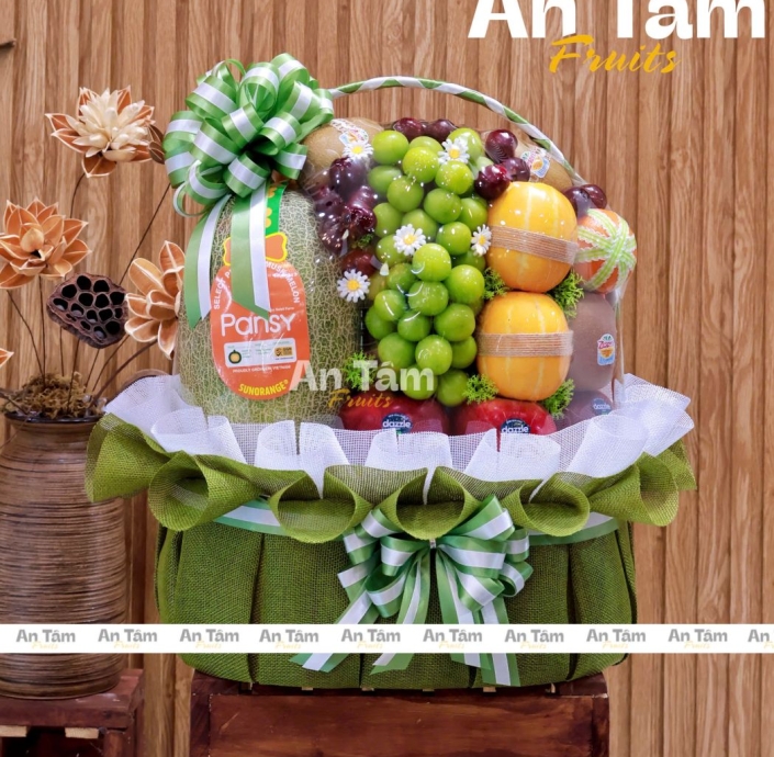 GIỎ TRÁI CÂY MIX TRÁI FORM HIỆN ĐẠI CHẤT LƯỢNG 