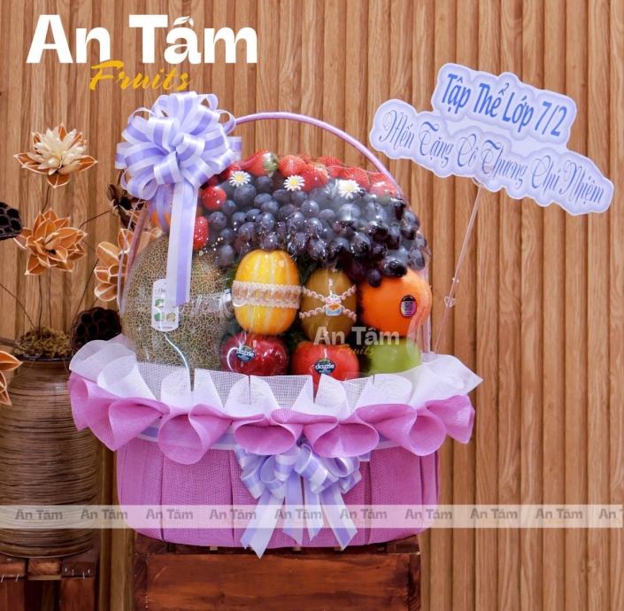 GIỎ TRÁI CÂY CẢM ƠN THẦY CÔ GIÁO KẾT THÚC NĂM HỌC