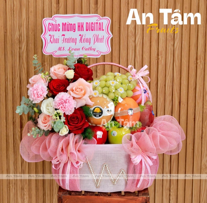 GIỎ TRÁI CHÚC MỪNG KHAI TRƯƠNG HỒNG PHÁT 