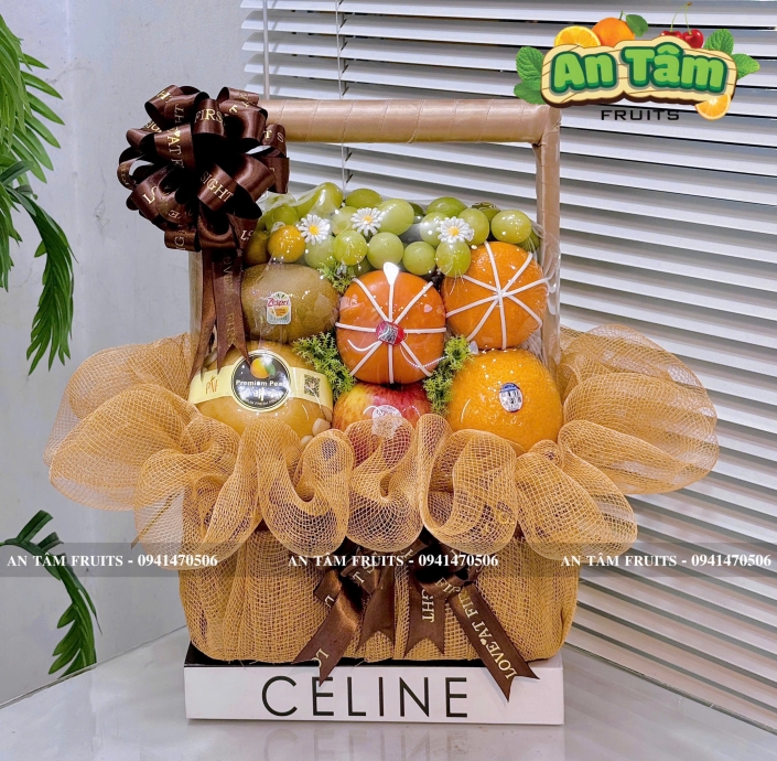 Giỏ trái cây form vuông - có đổi màu