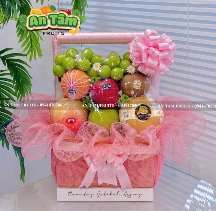 Giỏ trái cây form vuông - có đổi màu