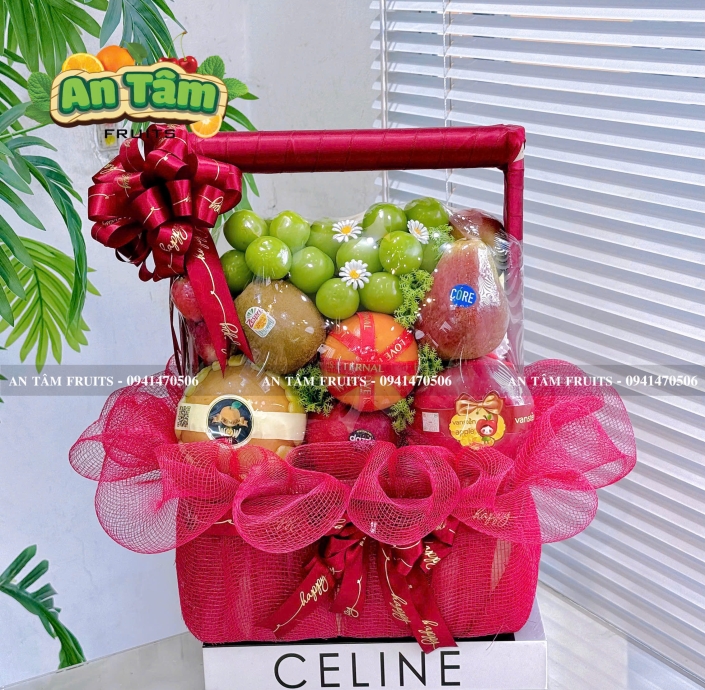 Giỏ trái cây form vuông - có đổi màu