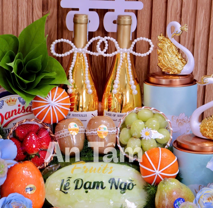GIỎ DAM NGO TONE XANH DƯƠNG