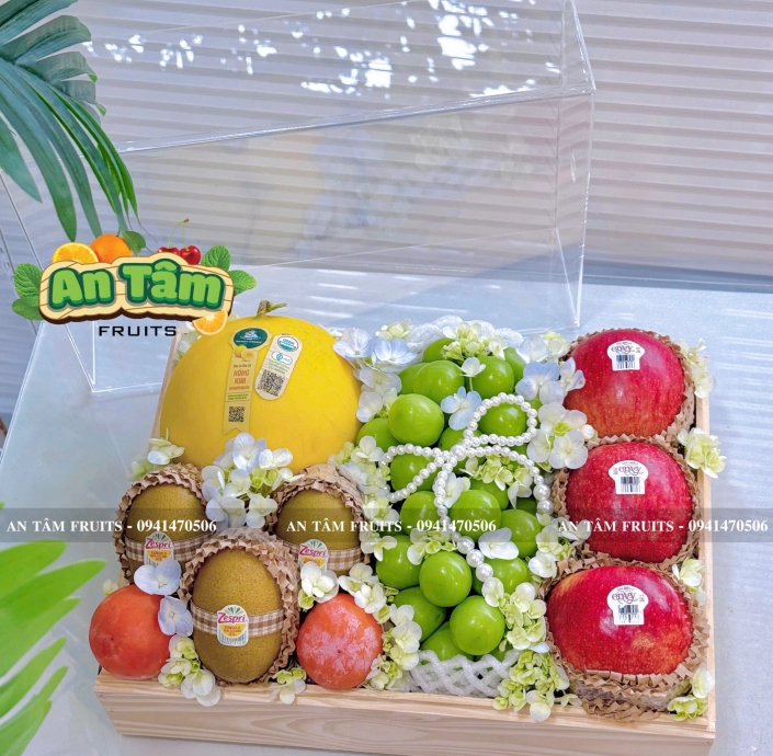 HỘP TRÁI CÂY MICA SANG TRỌNG