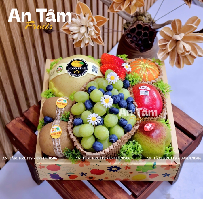 HỘP TRÁI CÂY FORM VUÔNG LÀM QUÀ TẶNG 