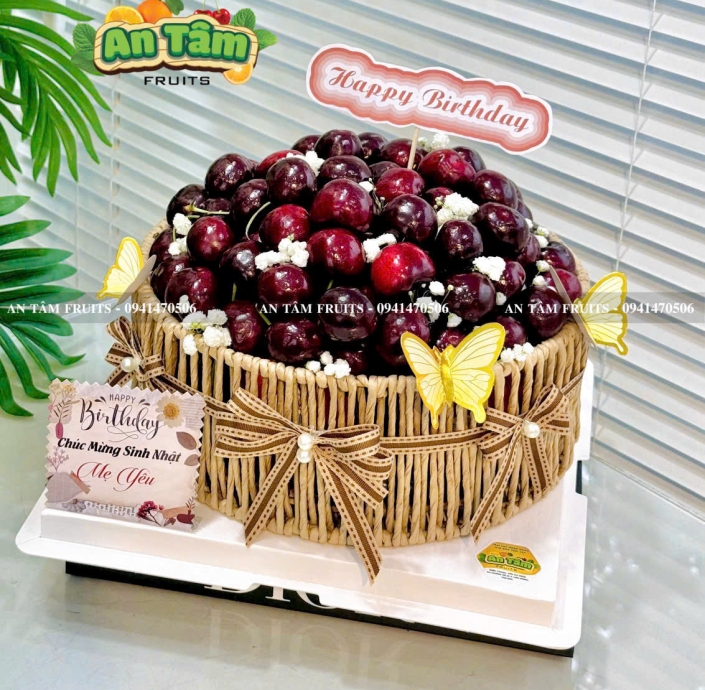 BÁNH KEM TRÁI CÂY HIỆN ĐẠI FULL 2KG5 CHERRY MỸ