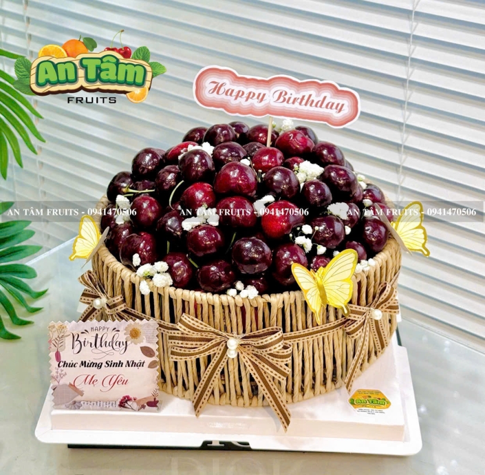 BÁNH KEM TRÁI CÂY HIỆN ĐẠI FULL 2KG5 CHERRY MỸ