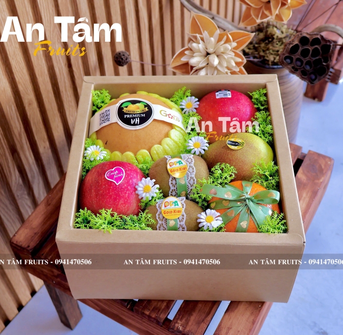 HỘP QUÀ TRÁI CÂY ĐƠN GIẢN ĐI THĂM BỆNH 