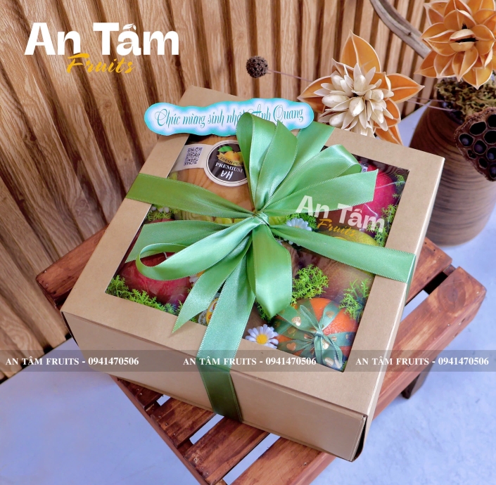 HỘP QUÀ TRÁI CÂY ĐƠN GIẢN ĐI THĂM BỆNH 