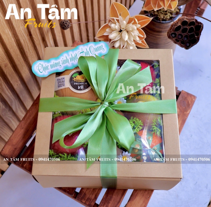 HỘP QUÀ TRÁI CÂY ĐƠN GIẢN ĐI THĂM BỆNH 