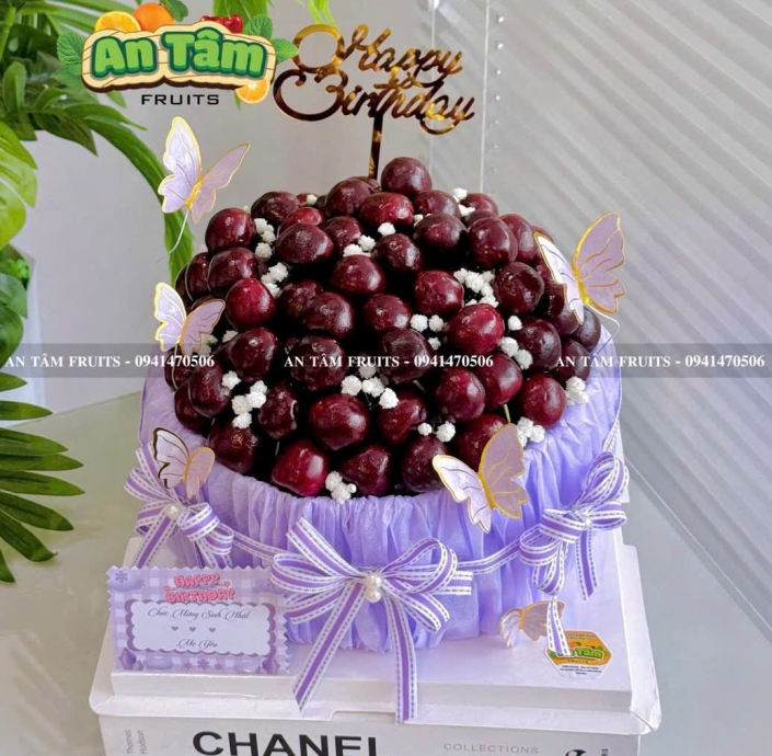 BÁNH KEM TRÁI CÂY FULL 2KG CHERRY MỸ