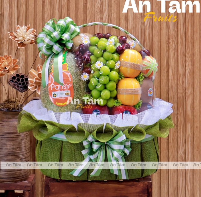GIỎ TRÁI CÂY MIX TRÁI FORM HIỆN ĐẠI CHẤT LƯỢNG 