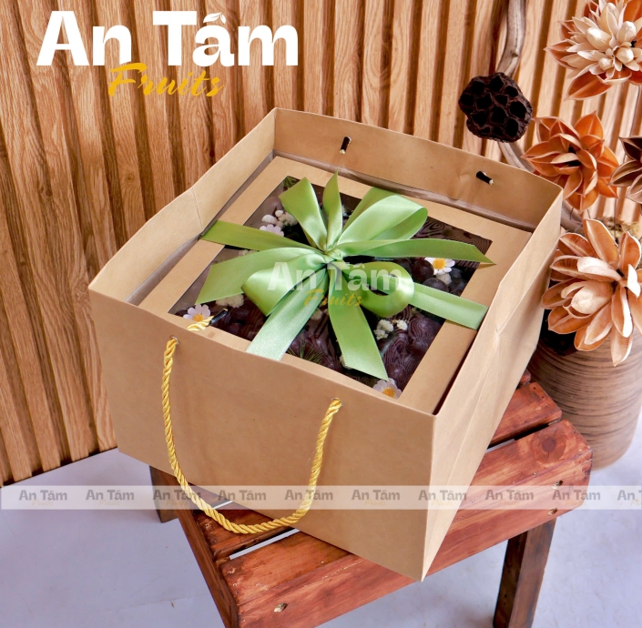 HỘP TRÁI CÂY MIX 2 HỘP NHO KẸO MỸ CANDY
