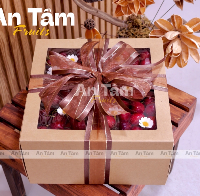 HỘP CHERRY TONE NÂU FULL 2KG CHERRY MỸ 
