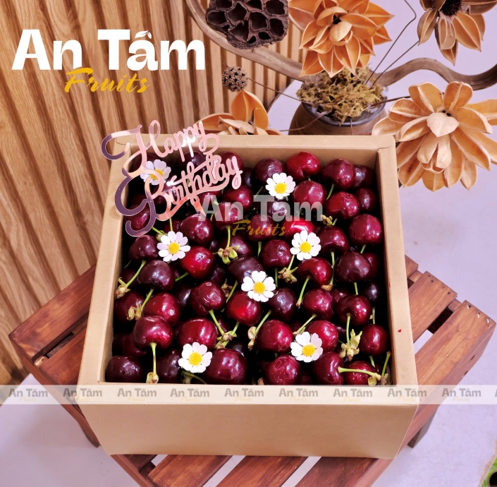 HỘP CHERRY TONE NÂU FULL 2KG CHERRY MỸ 