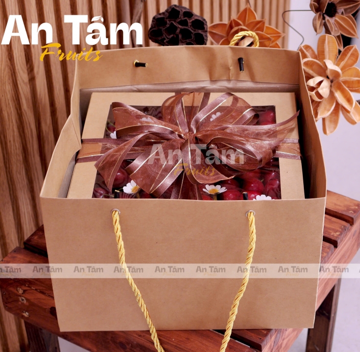 HỘP CHERRY TONE NÂU FULL 2KG CHERRY MỸ 