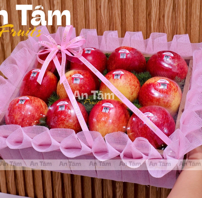 KHAY 12 TRÁI TÁO ENVY SIZE 70 TONE HỒNG