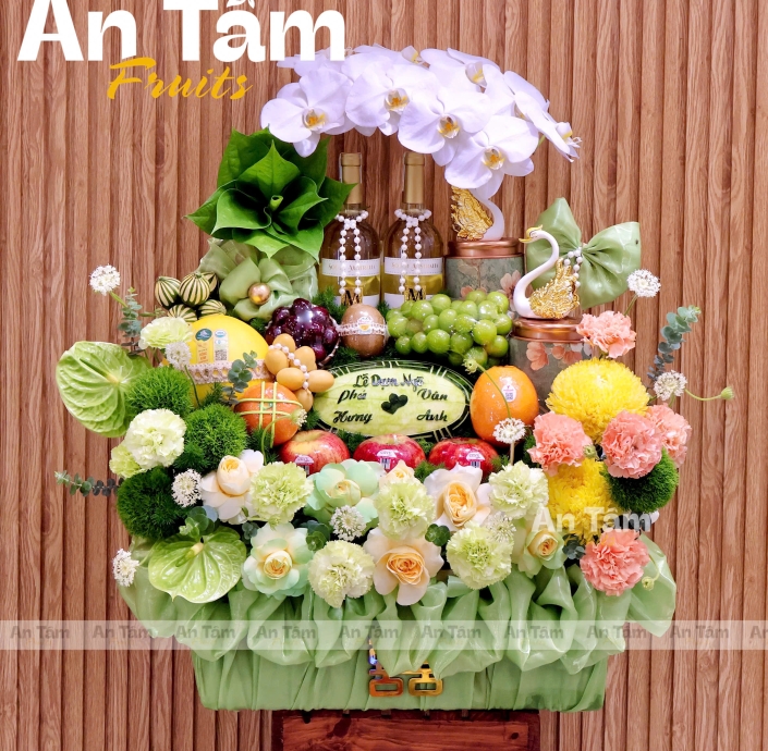 GIỎ DẠM NGÕ TONE XANH LÁ SANG XỊN 