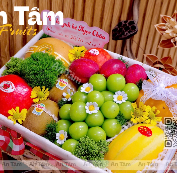 KHAY TRÁI CÂY MIX TRÁI VINTAGE SANG TRỌNG ĐƠN GIẢN 
