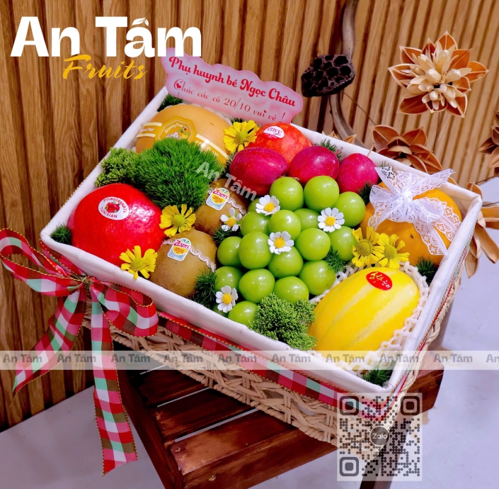 KHAY TRÁI CÂY MIX TRÁI VINTAGE SANG TRỌNG ĐƠN GIẢN 